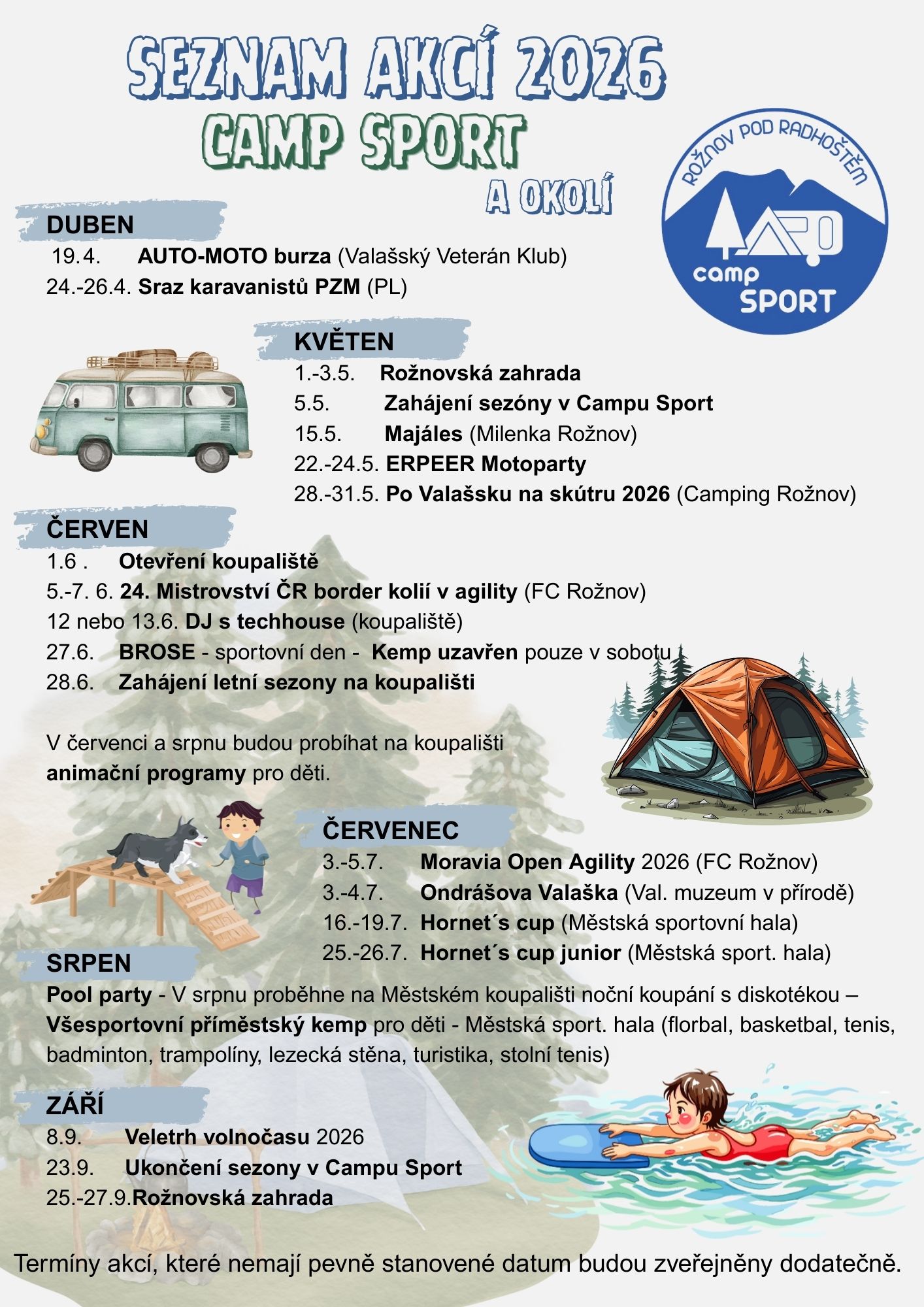 Program akcí 2026